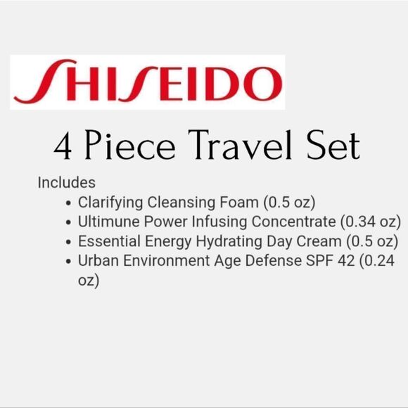 Shiseido 4 Piece Travel skincare kit - Picture 2 of 10